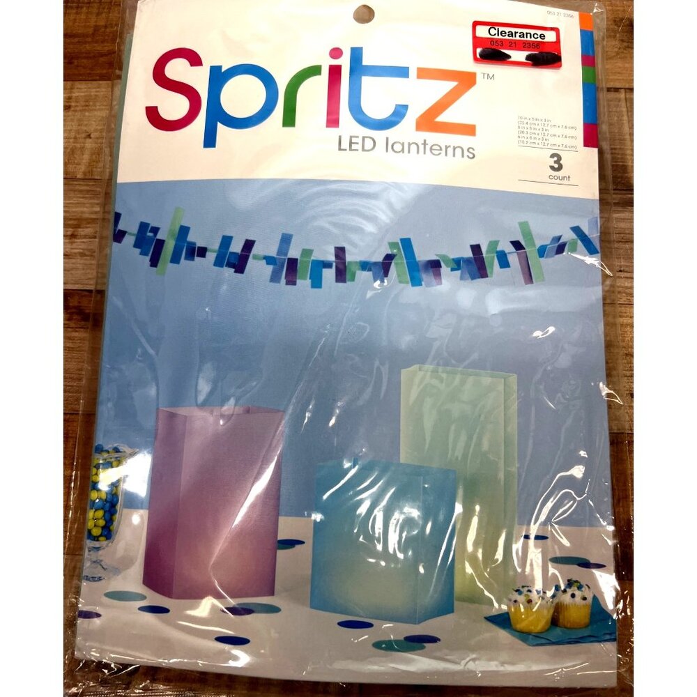 Spritz LED Lanterns 3 Count Multicolor